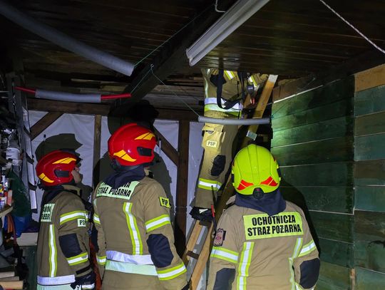 Gm. Urszulin. Płonął domek letniskowy. Nocna akcja strażaków