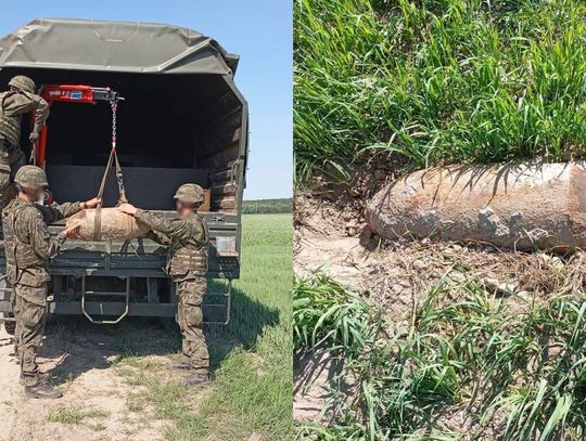 Gm. Włodawa. 100-kilogramowa bomba lotnicza w Różance!