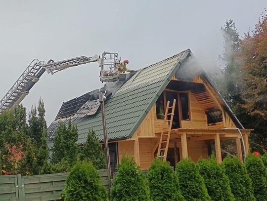 Gm. Włodawa. Pożar domku letniskowego w Okunince. Duże straty!