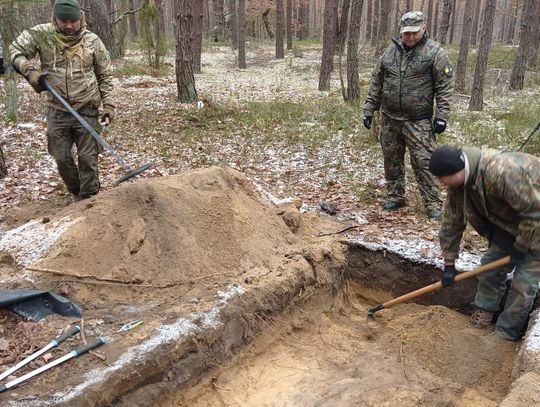 Gm. Włodawa. W mogiłach odnaleźli żołnierzy korpusu [GALERIA ZDJĘĆ]