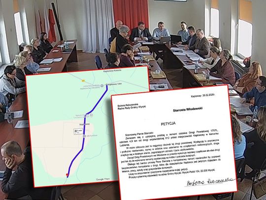 radna odczytuje petycję na sesji rady gminy