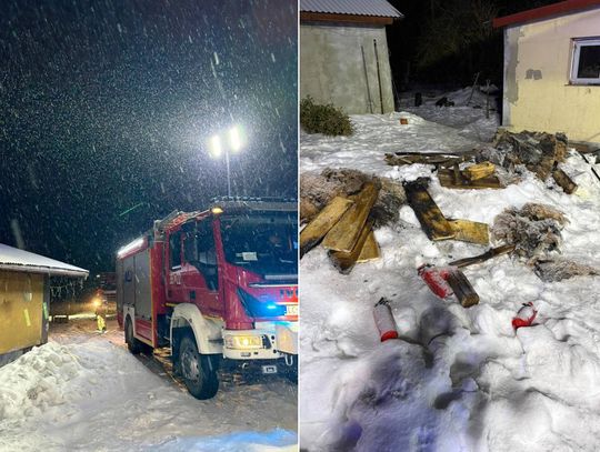 Gm. Żmudź. Pożar w domu w Bielinie. Czujność mieszkańców zapobiegła tragedii