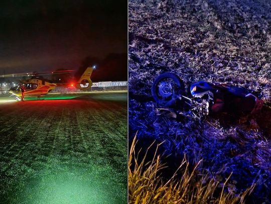 Gm. Żółkiewka. Wypadek motocyklisty w Chłaniówku