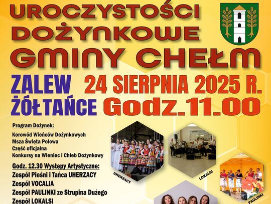 Gmina Chełm zaprasza na Dożynki 2025