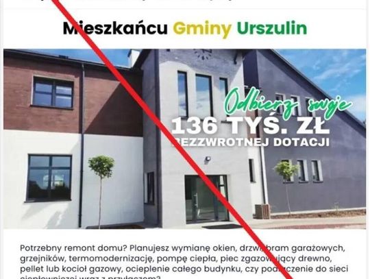 Gmina Urszulin dementuje powiązania z firmą wykorzystującą wizerunek siedziby urzędu w reklamie