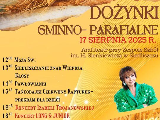 Gminno-Parafialne Dożynki w Siedliszczu - święto tradycji i rozrywki