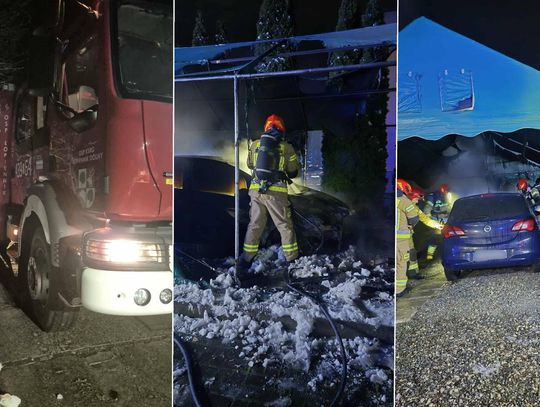 Służby ratunkowe zostały postawione na nogi w niedzielę (23 listopada), tuż po godzinie 1:00. Palił się samochód w Łopienniku Nadrzecznym.