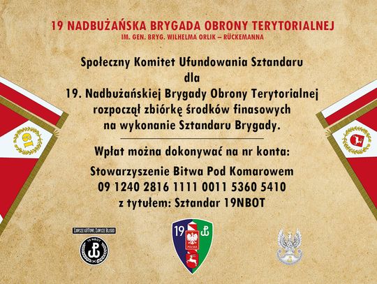 Historyczny moment dla 19. Nadbużańskiej Brygady Obrony Terytorialnej