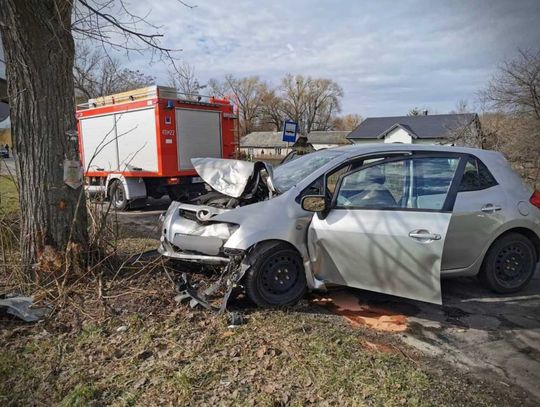 Śmiertelny wypadek. Auto pędziło wprost na drzewo, kierowca nie hamował