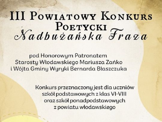 III Powiatowy Konkurs Poetycki Nadbużańska Fraza. Przemówią po chachłacku