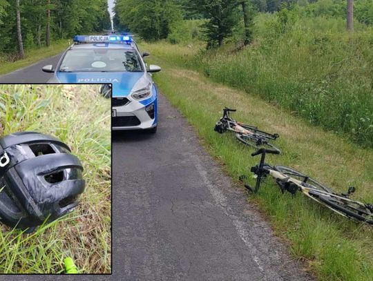 Jechał rowerem do Okuninki, wylądował w szpitalu...