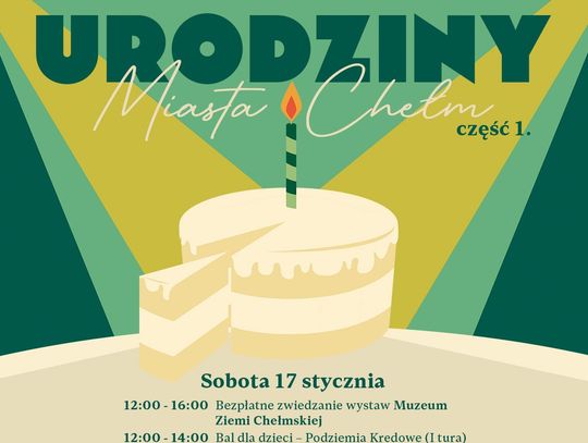 17 stycznia, upłynie pod znakiem oficjalnych obchodów urodzin Miasta Chełm.