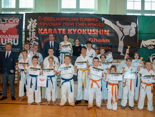 Zdjęcie zawodników Klubu Karate Kyokushin Kanku w Chełmie