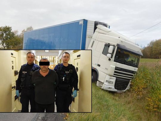 Policjanci z Dorohuska zatrzymali 27 października w Okopach-Kolonii 60-letniego obywatela Ukrainy, który kierował tirem, mimo że miał 2,5 promila alkoholu w organizmie.