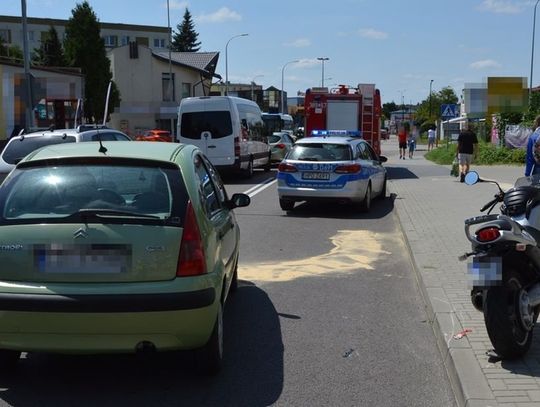 Kobieta mu nie ustąpiła. Motocyklista z gminy Krasnystaw w szpitalu