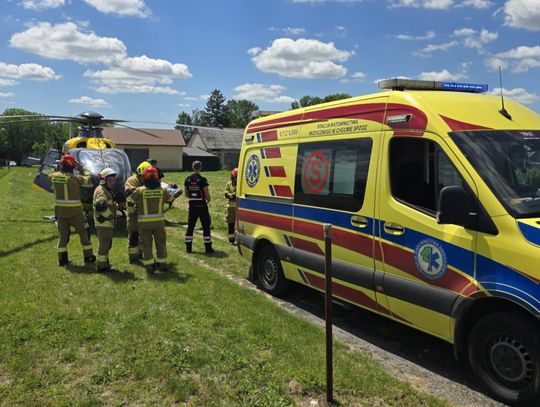 Kolejny wypadek na hulajnodze. 14-latek zabrany śmigłowcem do szpitala [ZDJĘCIA]