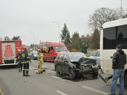 Kolizja zablokowała ruch