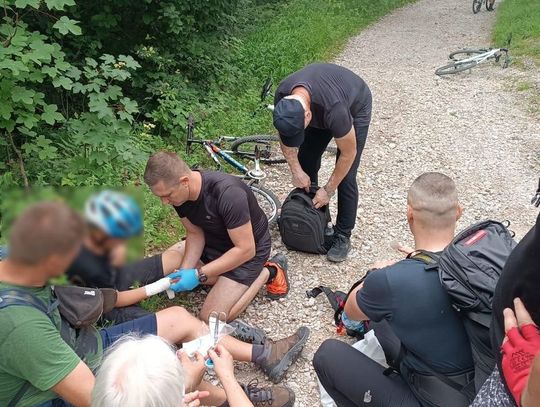 Krasnostawscy policjanci podczas akcji pomocy w słowackich Tatrach