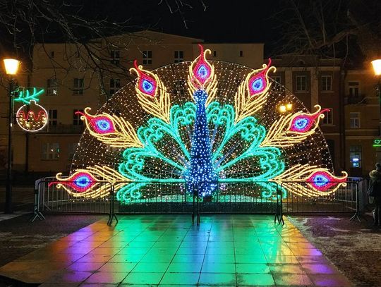 Krasnystaw. Iluminacje świąteczne i miejski paw zaświecą z przerwami