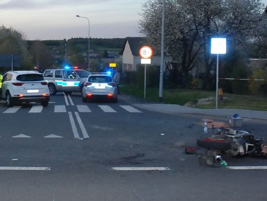 Krasnystaw: Motocyklista i pasażer ranny w wypadku