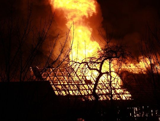 Krasnystaw: Pożar budynku gospodarczego. Straty oszacowano na 50 tysięcy
