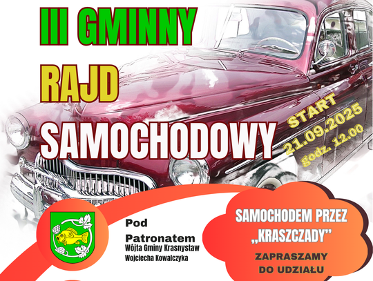 Przygoda na czterech kołach podczas III Gminnego Rajdu Samochodowego "Samochodem przez Kraszczady"