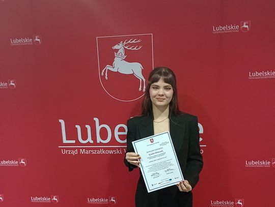 Krasnystaw. Uczennica I LO w gronie stypendystów Marszałka Województwa Lubelskiego