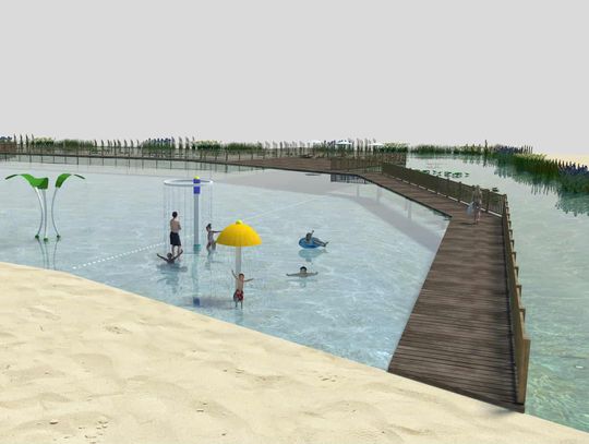 Krasnystaw. Zalew na Lubańce -  plaża, promenada i strefy rekreacji. Projektanci mają koncepcję