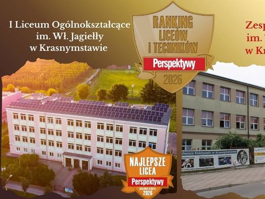 Które miejsce zajęły krasnostawskie szkoły w Rankingu Perspektyw 2026?