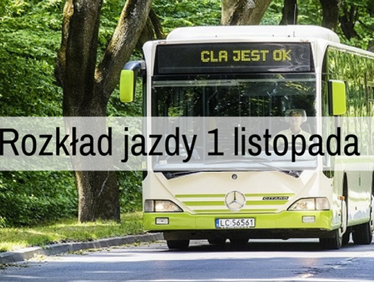 Kursowanie autobusów CLA 1.11.2017