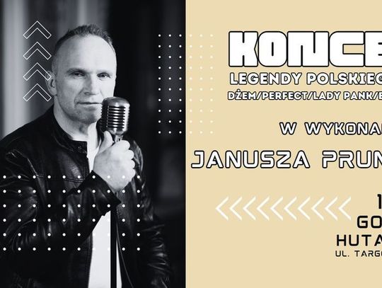 Legendy polskiego rocka. Koncert Janusza Pruniewicza w Rudzie-Hucie