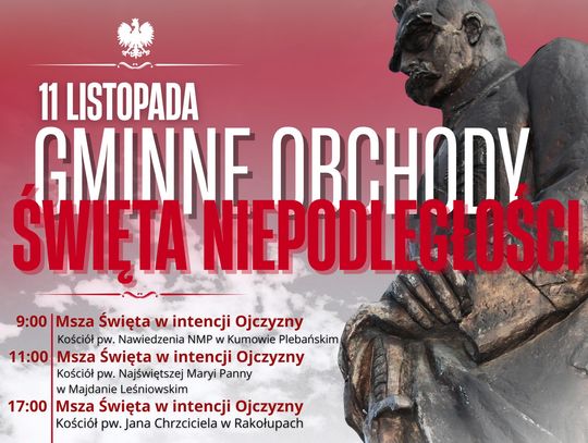 Uroczystości z okazji 107. rocznicy odzyskania przez Polskę niepodległości