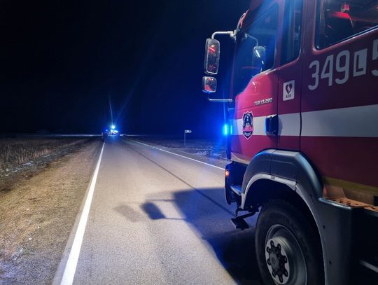 Dostawczak potrącił pieszego. Poszkodowanego zabrał śmigłowiec LPR