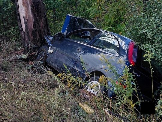 Śmierć na drodze! Stracił panowanie nad autem. Uderzył w ciężarówki i drzewo