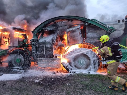 Maszyna za miliony złotych poszła z dymem [ZDJĘCIA]