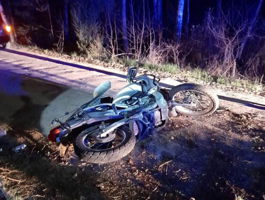 Motocyklista uderzył w drzewo. Zmarł na miejscu zdarzenia