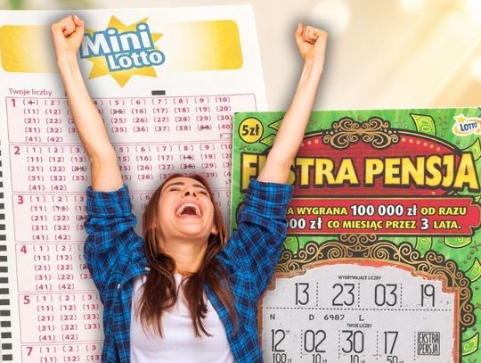 Mini Lotto i zdrapka „Ekstra Pensja” przyniosły w tym tygodniu dwie wysokie wygrane w naszym regionie. Łącznie to prawie 440 tys. zł.