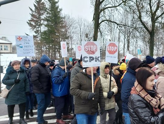 NIE dla CPK. Protest mieszkańców na DK 17 w Zakręciu [WIDEO+ZDJĘCIA]