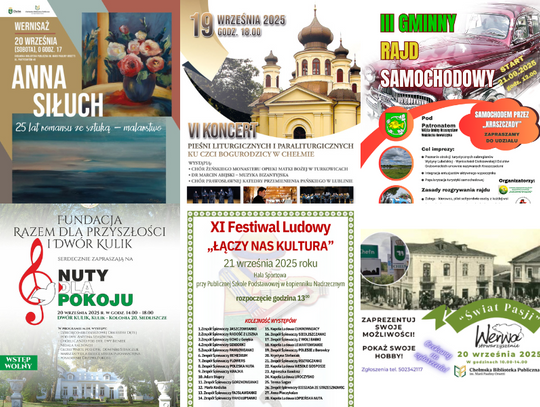 NIE PRZEGAP [19-21 września] Koncerty, festiwale, jubileusze, spotkania