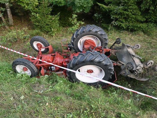 Gm. Ruda Huta. Nie żyje mężczyzna przygnieciony przez ciągnik
