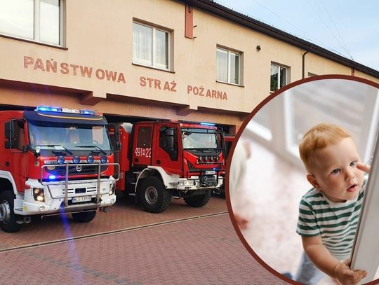 Niecodzienna interwencja strażaków. 2-latek zamknął mamę na balkonie