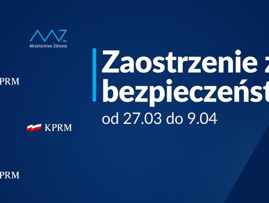 Nowe obostrzenia w całym kraju od najbliższej soboty