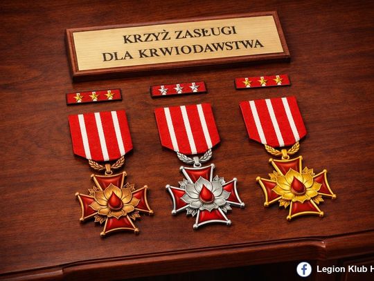 Nowe odznaczenie dla krwiodawców Krzyż Zasługi dla Krwiodawstwa