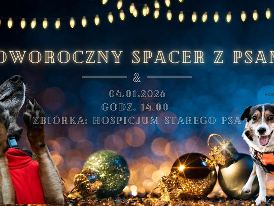 Noworoczny spacer z psami w Chełmie - zaprasza Fundacja Hospicjum Starego Psa u Psiej Mamy
