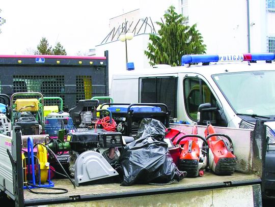 Obłowili się na sprzęcie budowlanym