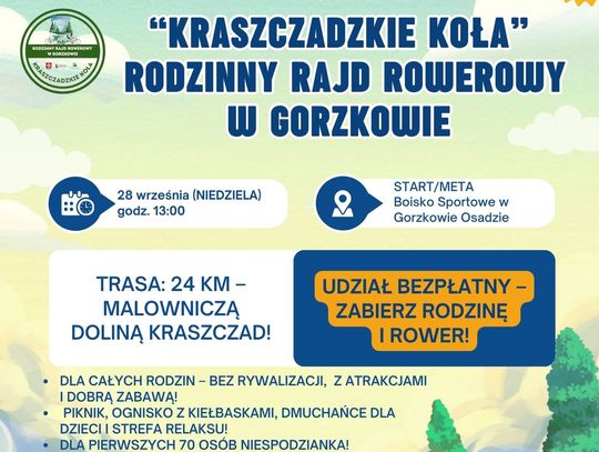 Odkryj gminę Gorzków na Rodzinnym Rajdzie Rowerowym