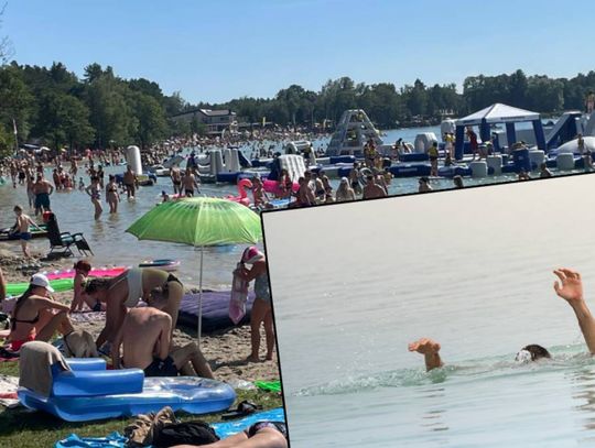 Okuninka. Agresywni turyści wystraszyli plażowiczów nad Jeziorem Białym?