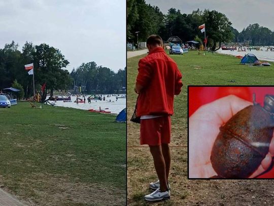 Okuninka. Granat na plaży nad Jeziorem Białym!