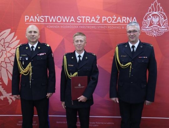 Włodawscy strażacy z nowym zastępcą komendanta