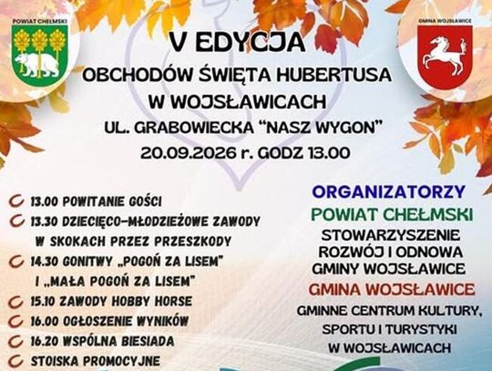 Piąta edycja obchodów Święta Hubertusa w Wojsławicach z atrakcjami